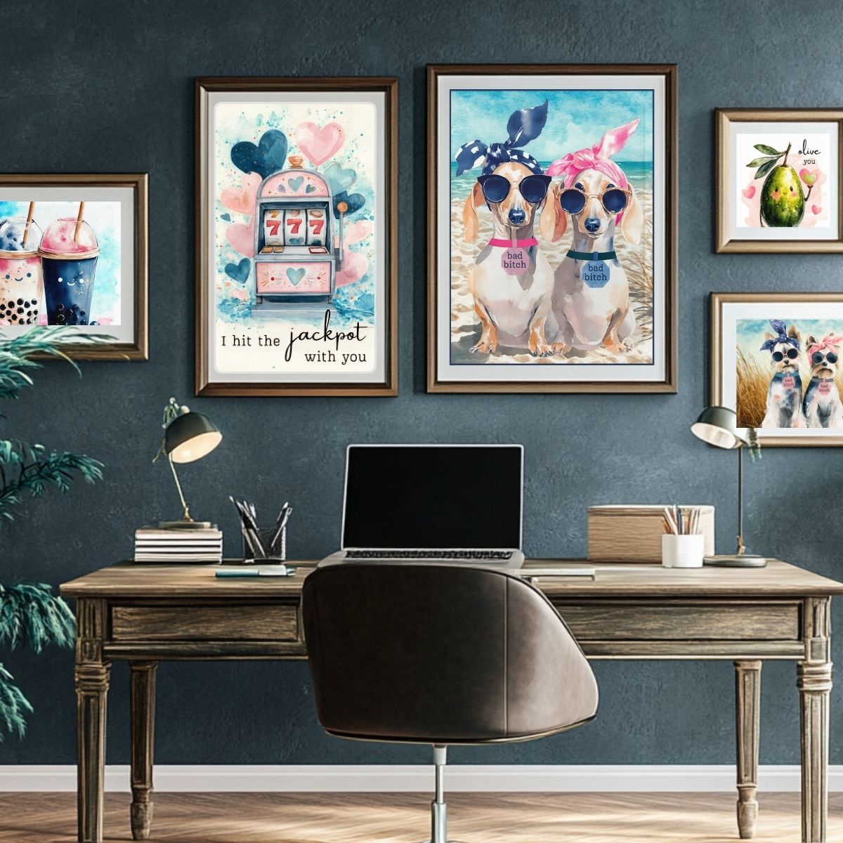 Sweet & Cheeky home office